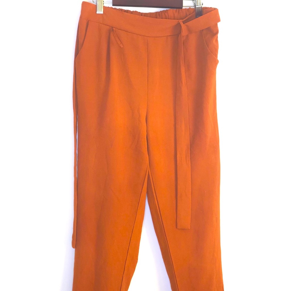 Burnt Orange Formal Ankle Pants